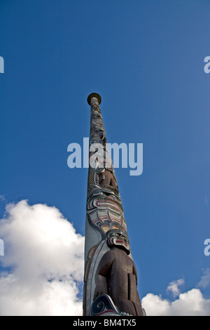 Totem pole in Windsor Great Park, England Stock Photo