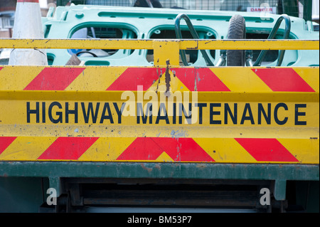 Highway maintenance truck, England, Britain, UK Stock Photo
