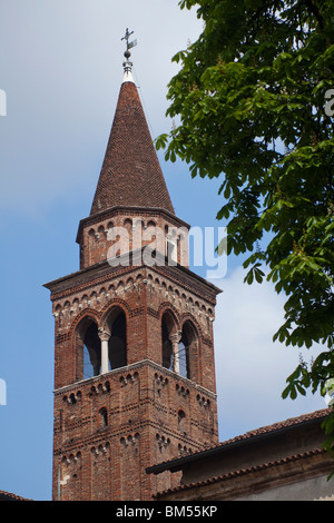 Spire of the dominican Santa Corona Church in Vicenza Veneto region Italy Stock Photo