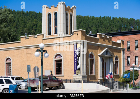 Historic Adams Museum in western mining town Deadwood City, South Dakota, SD, US USA U.S.A. United States of America Stock Photo