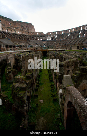 Interior view of the Roman Coliseum Stock Photo