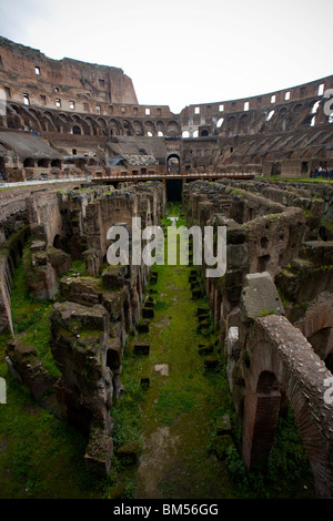 Interior view of the Roman Coliseum Stock Photo