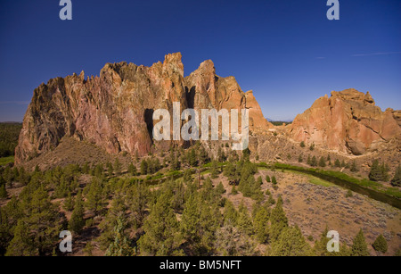 REDMOND, OREGON, USA - Smith Rock State Park and the Crooked River. Stock Photo