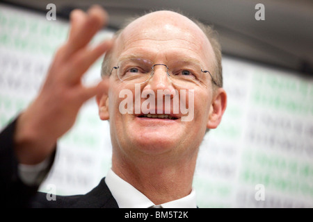 David Willetts MP, minister for science and universities makes his first keynot speach at Univeristy of Birmingham since taking Stock Photo