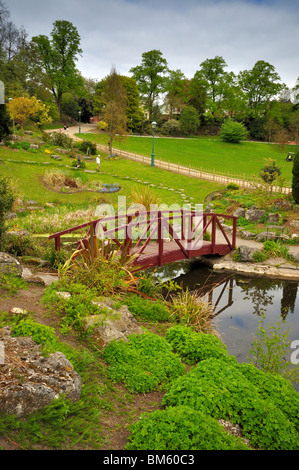 The Japanese Garden in Avenham Park Preston Stock Photo