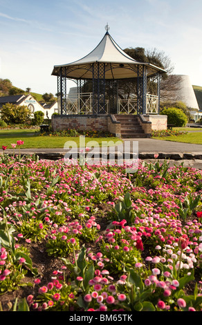 UK, England, Devon, Ilfracombe, bandstand in Runnymede Gardens Stock Photo