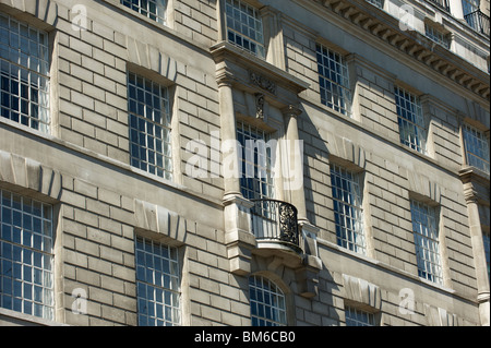 Mi5 building exterior. Thames House was built in 1930 and is on Millbank, Westminster, London. Stock Photo