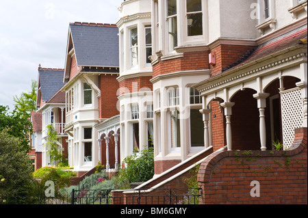 Large Edwardian early 20th century houses in Cardiff South Wales UK ...