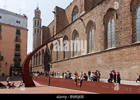 Basilica of Santa Maria del Mar, Barcelona, Spain Stock Photo