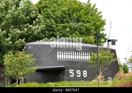 USS Nautilus - the 1st U.S. nuclear submarine at The Submarine Force Museum, Groton, Connecticut, USA Stock Photo