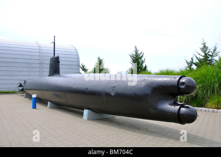 USS Nautilus - the 1st U.S. nuclear submarine at The Submarine Force Museum, Groton, Connecticut, USA Stock Photo