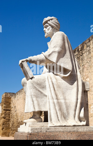 Cordoba, Cordoba Province, Spain. Statue of Averroes, Muslim polymath born in Cordoba 1126, died Marrakech, Morocco,1198. Stock Photo