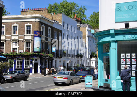 Montpelier Street, Knightsbridge, Royal Borough of Kensington and Chelsea, Greater London, England, United Kingdom Stock Photo