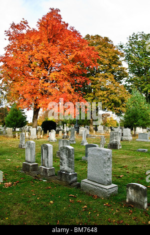 Fall Colors, National Cemetery, Winchester, Frederick County, Virginia Stock Photo