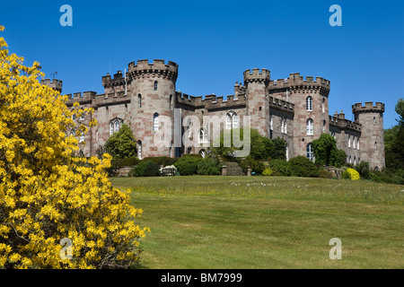 Cholmondeley castle 12th century, Cheshire, UK Stock Photo