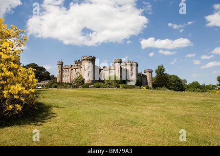 Cholmondeley castle 12th century, Cheshire, UK Stock Photo