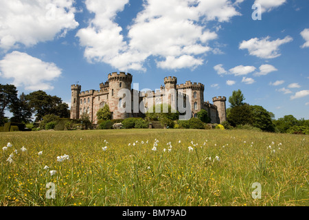 Cholmondeley Castle & grounds 12th century, Cheshire, UK Stock Photo