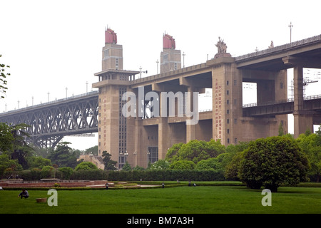 Nanjing Yangtze River Bridge,Jiangsu,China Stock Photo