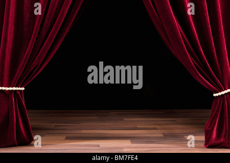 An Empty Theatre Stage Stock Photo