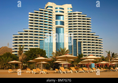 United Arab Emirates : 'Le Meridien Al Aqah Beach Resort' in Fujairah Stock Photo