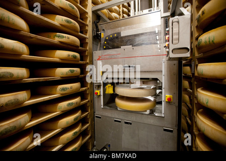 Mont Rivel dairy cooperative in the Jura department Stock Photo