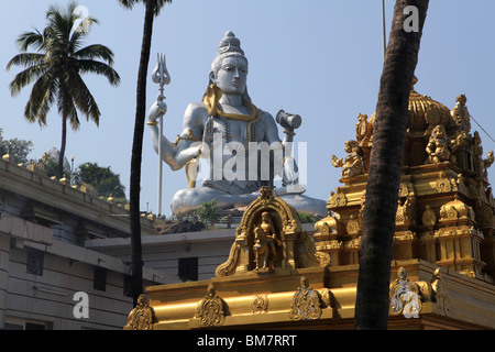 The worlds largest statue of Hindu God, Lord Shiva located in Murudeshwara or Murudeshwar in Karnataka, India. Stock Photo