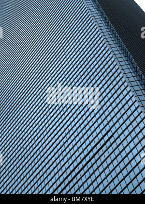 Skyscraper's facade in Shanghai, China Stock Photo