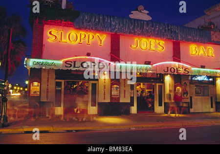 Sloppy Joe's BAr, a famous landmark in Key West, Florida Stock Photo