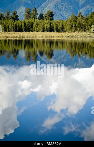 Lake Matheson New Zealand Stock Photo