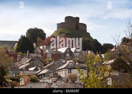 UK, England, Cornwall, Launceston, castle from St Stephens Stock Photo