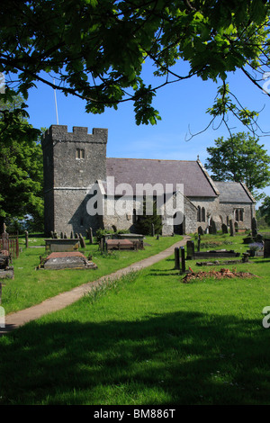 St Donats Parish Church, Welsh St Donats, Vale of Glamorgan,  South Wales Stock Photo