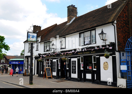 The White Hart pub in Crawley town centre West Sussex UK Stock Photo