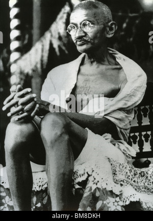 MOHANDAS MAHATMA GANDHI - Indian leader (1869-1948) Stock Photo