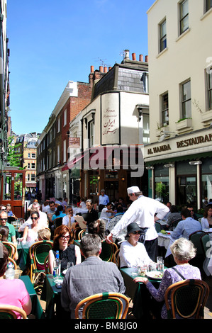 Al Hamra restaurant, Shepherd Market, Mayfair, City of Westminster, Greater London, England, United Kingdom Stock Photo