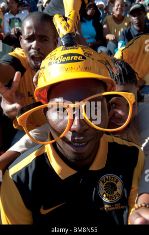 South african soccer fan wearing hi-res stock photography and images - Alamy