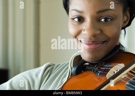 Violinist, portrait Stock Photo