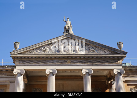 Pedimented facade of the Ashmolean Museum Oxford England Stock Photo