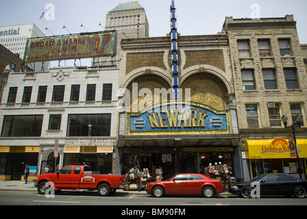 The defunct Paramount Theater on Market Street in downtown Newark, NJ Stock Photo