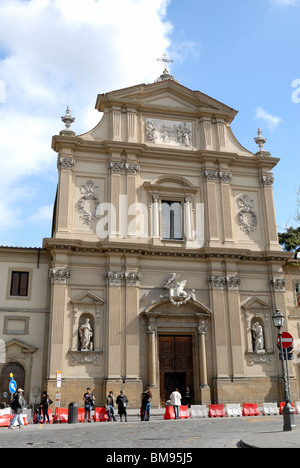 Chiesa di San Marco. The church dates back to the 13th century and Cosimo il Vecchio, also know as Cosimo the Elder, comissioned Stock Photo