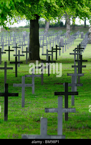 German war graves, World War One cemetery, Neuville-St Vaast, France Stock Photo