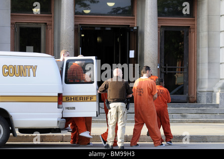 Prisoner transfers Stock Photo