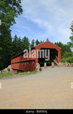 Sachs Covered Bridge near Gettysburg in Adams County, Pennsylvania, Stock Photo