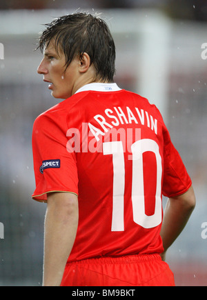 Andrei Arshavin of Russia in action during a UEFA Euro 2008 semi-final match against Spain June 26, 2008. Stock Photo