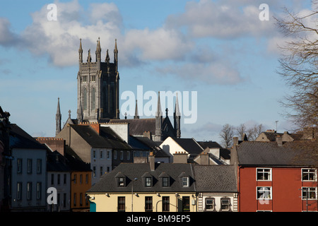 Panoramic view of Kilkenny with St. Mary's Cathedral, Ireland Stock Photo