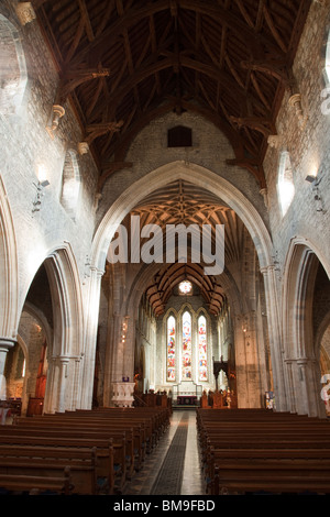 Interior view of St. Canice's Cathedral Curch in Kilkenny, Ireland Stock Photo