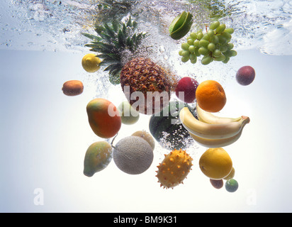 Fruits in the Water Stock Photo