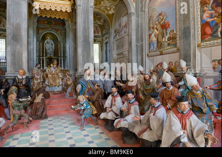 sacro monte di orta, lake orta, italy Stock Photo