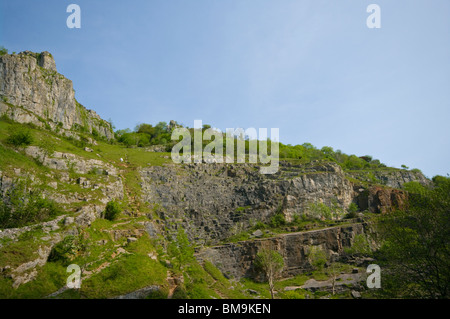 The Limestone Cliffs Of Cheddar Gorge Somerset England Stock Photo