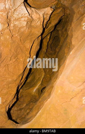 Limestone Rock Formation In Goughs Cave Cheddar Gorge Somerset England Stock Photo