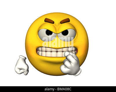 aggressive smiley Stock Photo - Alamy